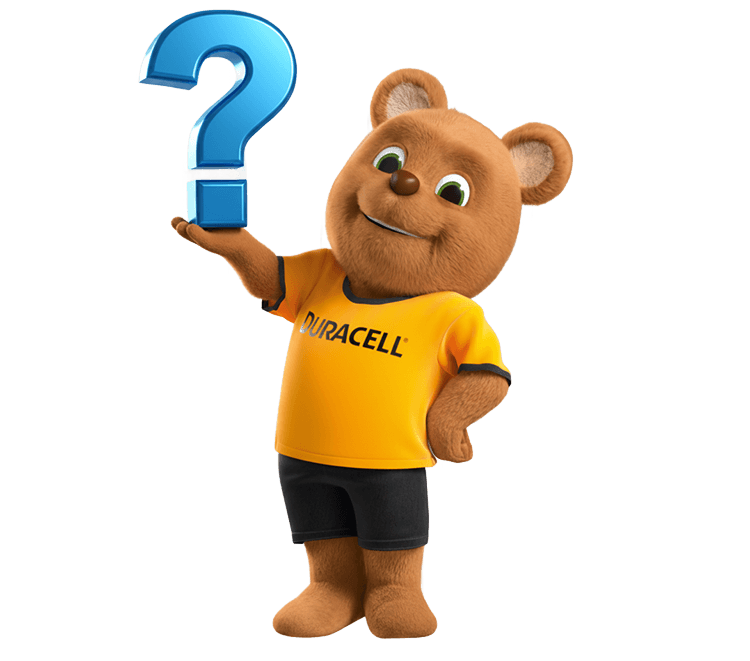 Duracell maskotu ve soru işareti; 10, 13, 312, 675 renk sekmeleri; Şirinevler elden teslim, aynı gün kargo ve WhatsApp ikonları